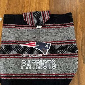 New England Patriots woven bag that can be used as knapsack as well never used